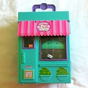 Vintage 90s Littlest Pet Shop toys and suitcase